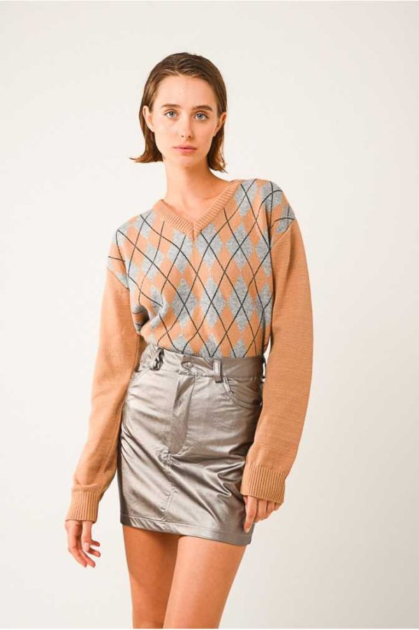 metallic mini skirt 4 1