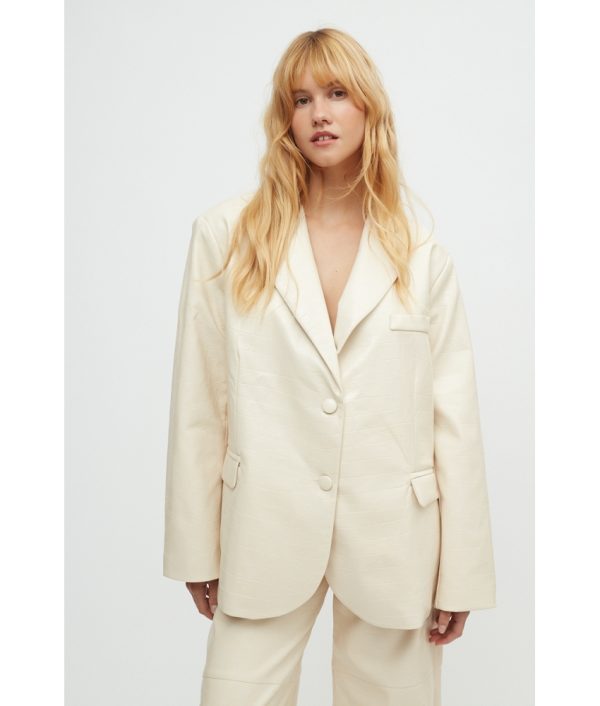 alexa croco blazer