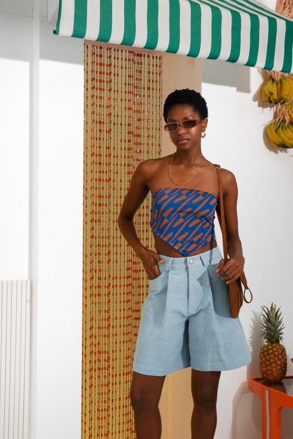 CHILL ISLAND BANDANA TOP BLUE TAMARIND SHORTS LIGHT BLUE 1 2048x2048